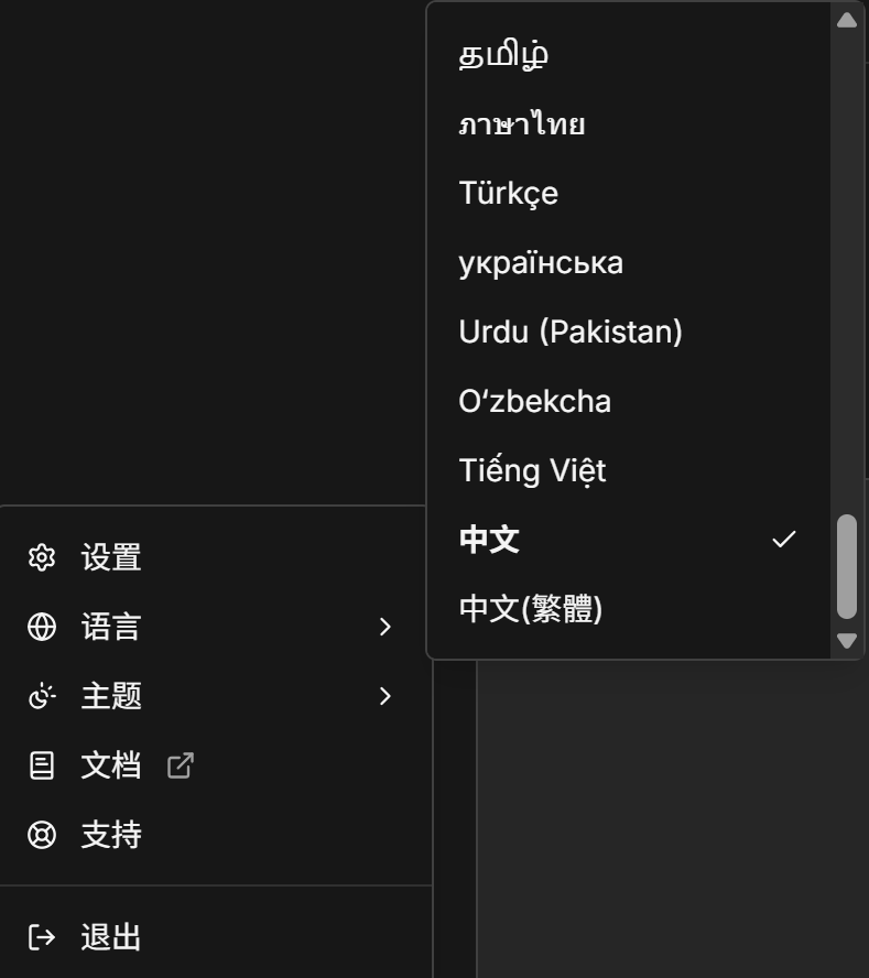 语言设置